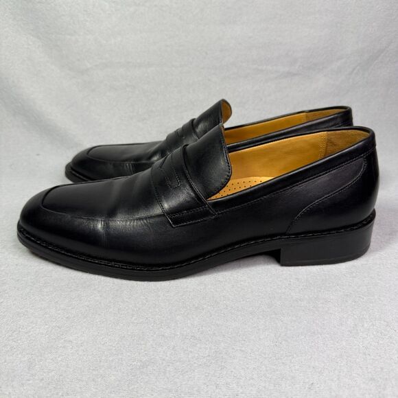 Cole Haan Mens 10M Black Leather Penny Loafer Dress Shoe Slip On C08597 Classic main image 4